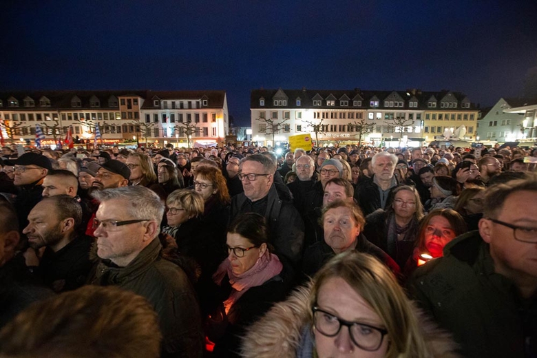 Mahnwache rechtsextremistischer Anschlag Hanau