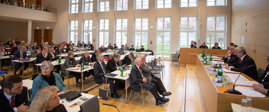 Eröffnung der Tagung in der Evangelischen Tagungsstätte in Hofgeismar (medio.tv/Schauderna)