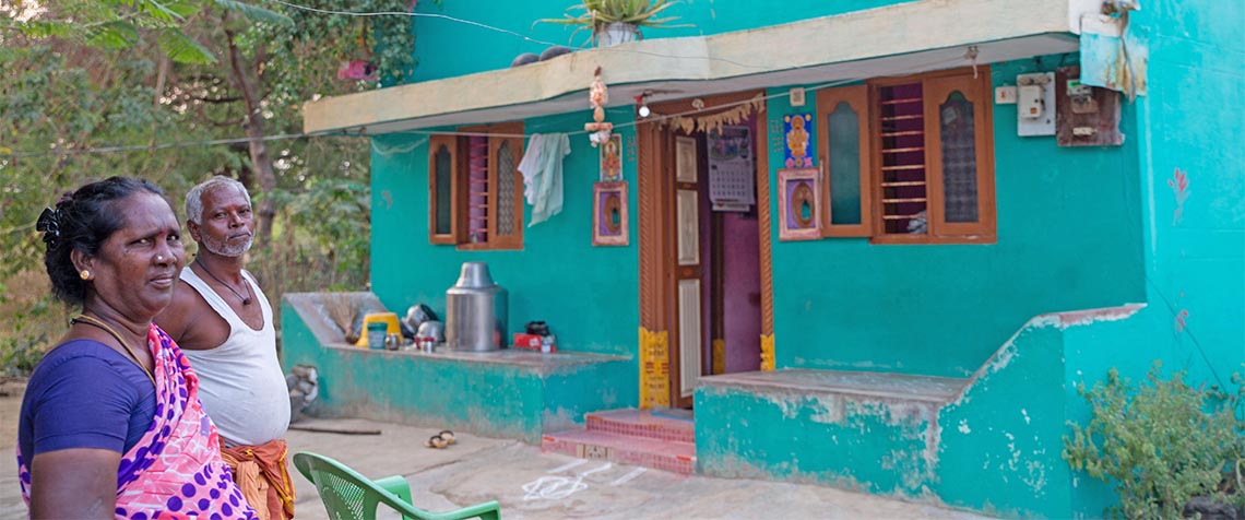 In den Siedlungen der Dalits in Südindien herrscht Armut. Von der Corona-Krise sind sie besonders betroffen. Das Foto entstand vor dem Ausbruch der Pandemie in Indien. (Foto: medio.tv/Dellit)