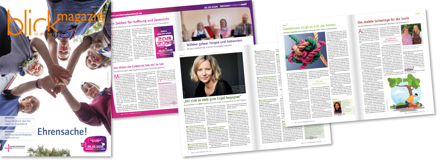 blick in die kirche Magazin Oktober 2025 blick in die kirche Magazin Oktober 2025 Titelseite und Auswahl aus dem Innenteil