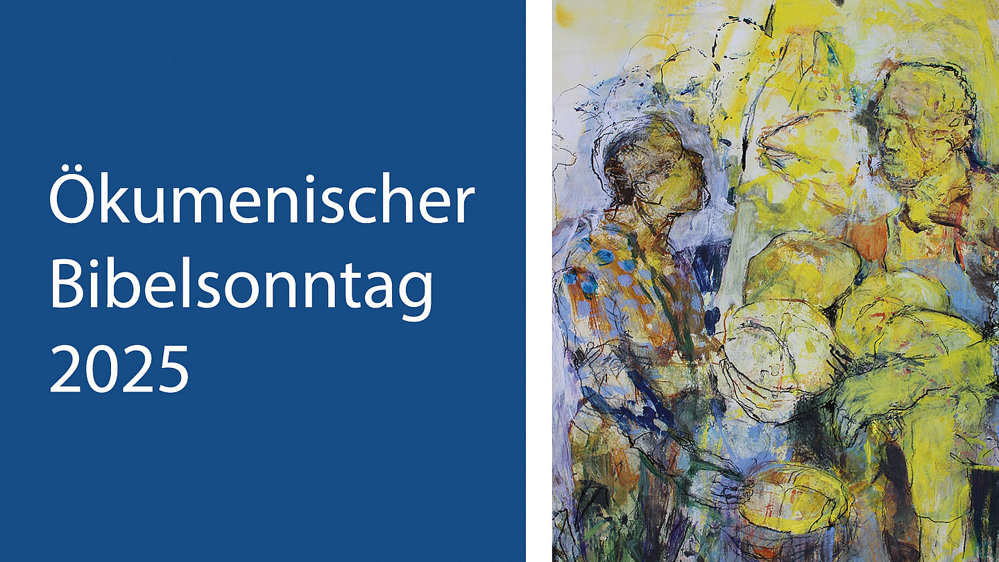 Das Foto zeigt das Kampagnenbild zum Ökumenischen Bibelsonntag 2025. 