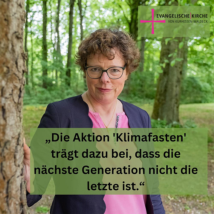Statement von Bischöfin Hofmann zur Fastenaktion in den Sozialen Medien. (Foto: medio.tv/Schauderna, Gestaltung: Stübing)