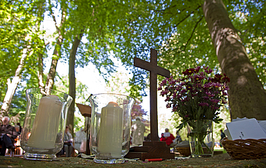 Gottesdienst zu Christi Himmelfahrt in der Aue
