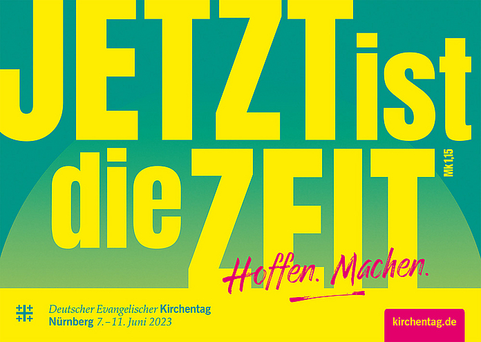 RZ 220804_Plakat-A6-quer.indd Das Motiv zum 38. Deutschen Evangelischen Kirchentag in Nürnberg.