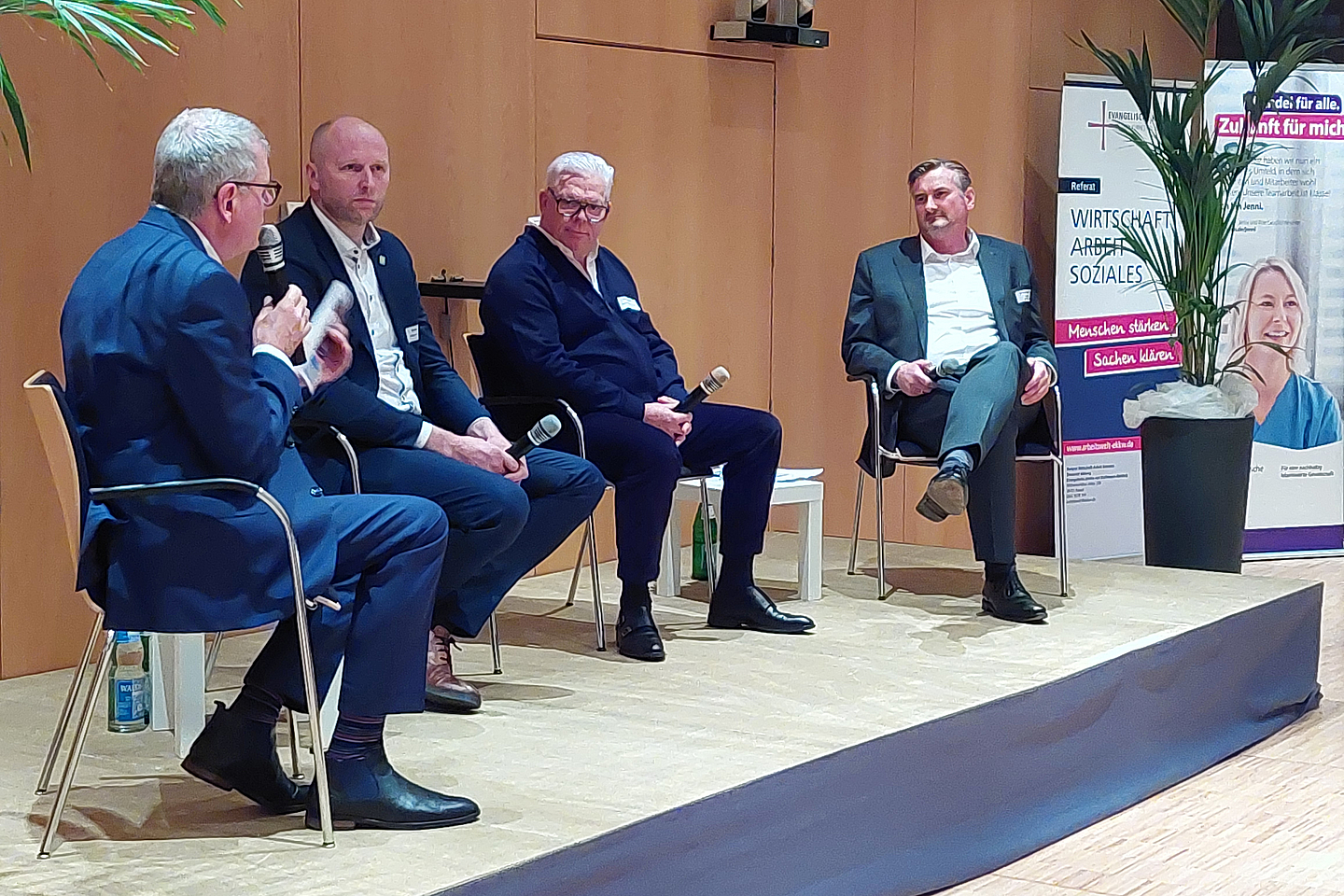 Hartmut Schneider, Stefan Schneider, Rolph Limbacher und Arnd Klein-Zirbes