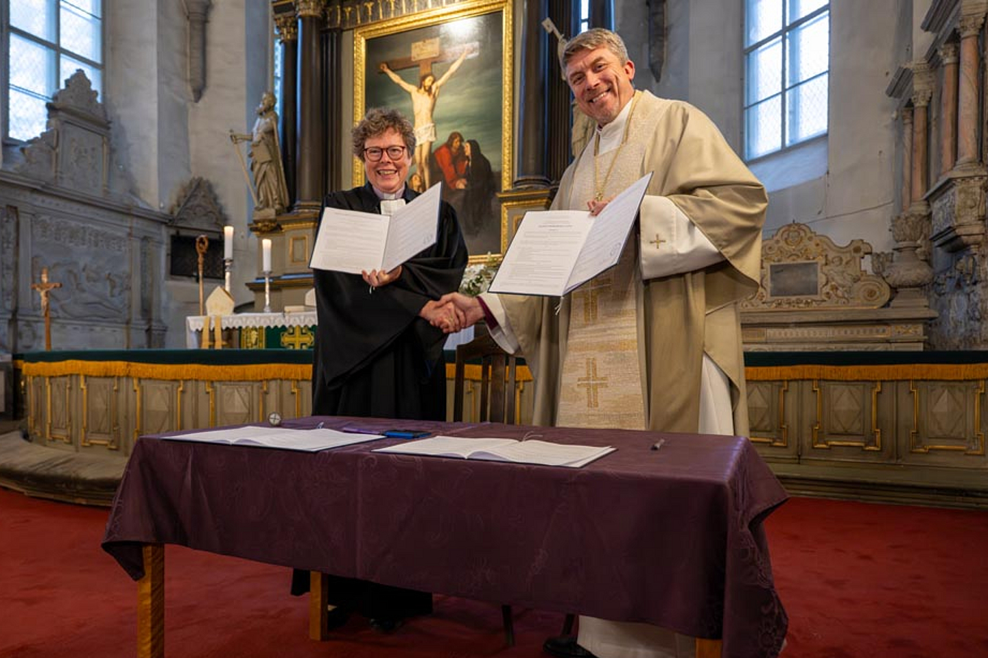 Bischöfin Dr. Beate Hofmann und Erzbischof Urmas Viilma Bischöfin Dr. Beate Hofmann und Erzbischof Urmas Viilma