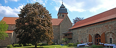 Idyllisch gelegen: Unser Foto zeigt die historische Klosterkirche mit einigen Klosteranlagen. (Foto: medio.tv/Schauderna)