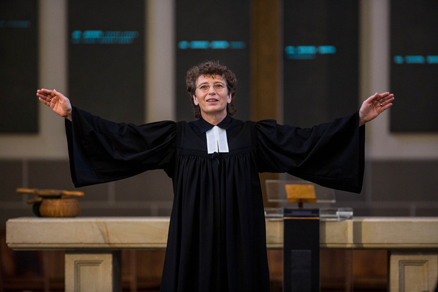 Vorstellungsgottesdienst mit Annegret Puttkammer, Kandidatin für das Bischofsamt in der EKKW, am 19.04.2019 in der Christuskirche in Kassel. (Foto: medio.tv/Socher)