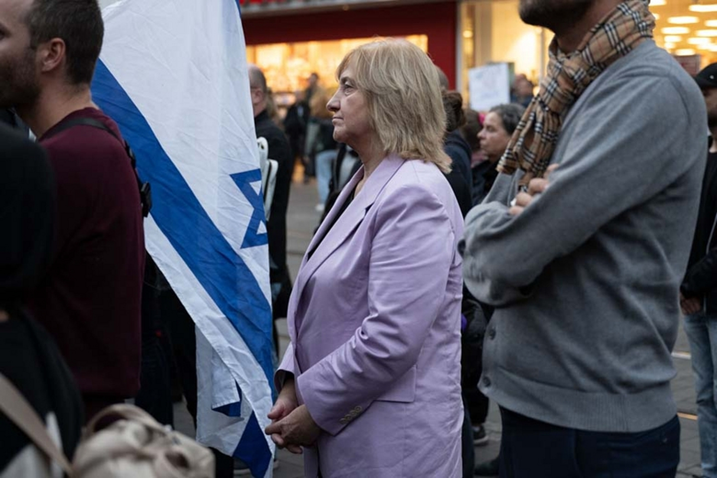 Kundgebung Solidarität mit Israel Rathaus Kassel 2023