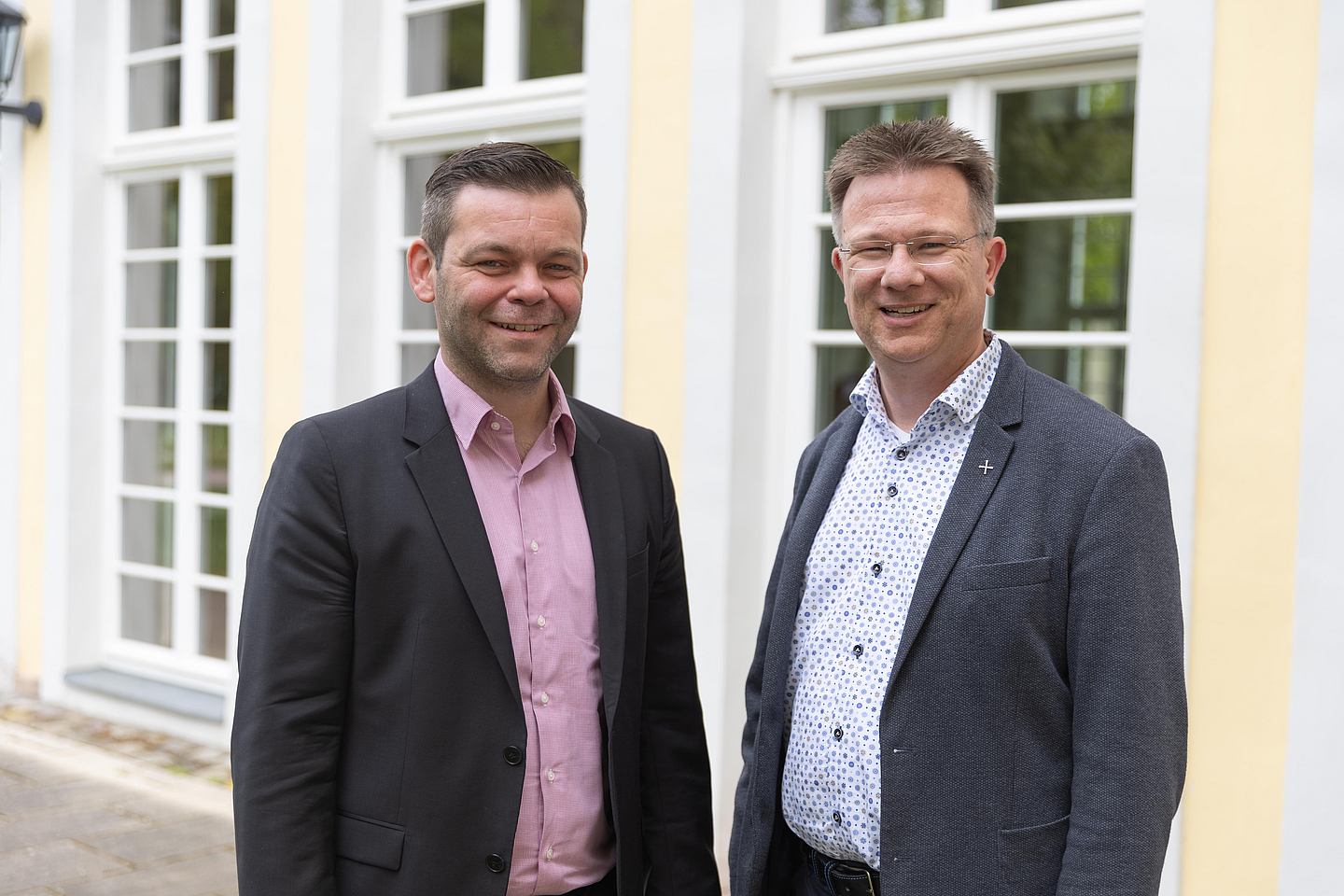 Pfarrer Kristof Weisheit (l.) und Pfarrer Jan Friedrich Eisenberg.