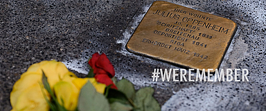 In vielen Städten erinnern sogenannte Stolpersteine an das Schicksal der Menschen, die in der Zeit des Nationalsozialismus verfolgt und ermordet wurden. Unser Foto zeigt einen Stein auf der Friedrich-Ebert-Straße in Kassel. (Foto: medio.tv/Schauderna)