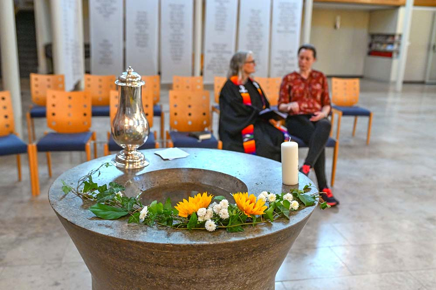 Taufaktion in der Neuen Johanneskirche in Hanau