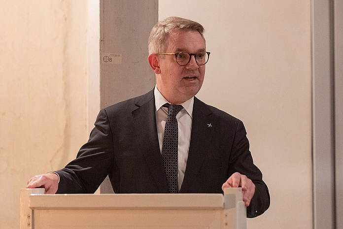 Gedenken Novemberpogrome Vöhl 2023 Propst Dr. Volker Mantey (Foto: medio.tv/Schauderna)