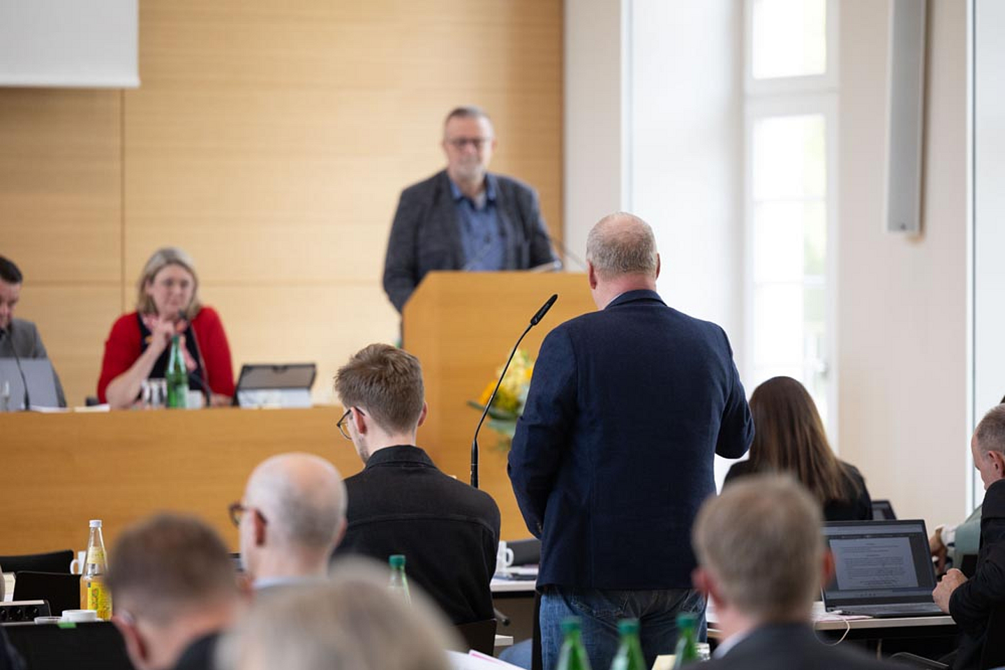 Pfarrer Andreas Rohnke in der Aussprache zum Terminstunden-Modell