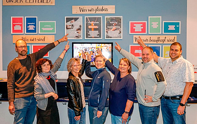 Projektgruppe "Leitbildprozess", evangelische Kirchengemeinde Oberkaufungen. Foto: Ludger Becklas