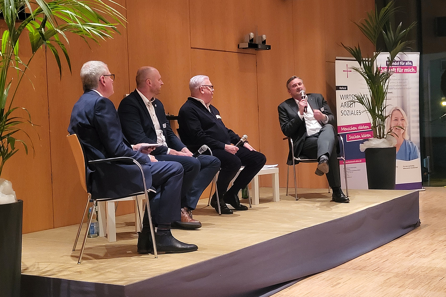 Hartmut Schneider, Stefan Schneider, Rolph Limbacher und Arnd Klein-Zirbes