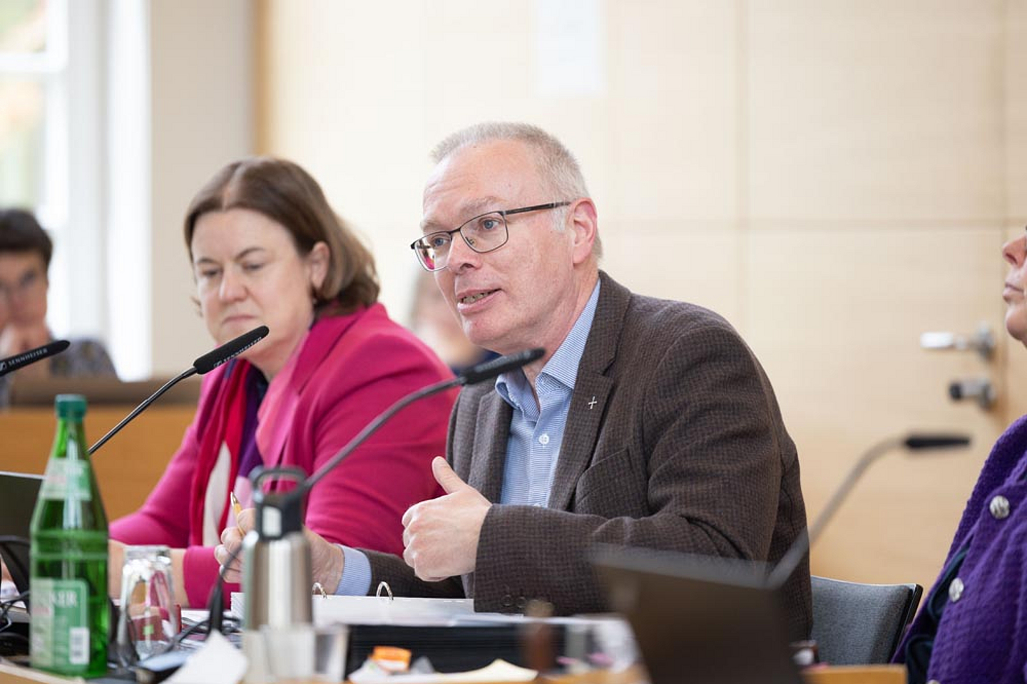 Prälat Burkhard zur Nieden und Vizepräsidentin Dr. Katharina Apel