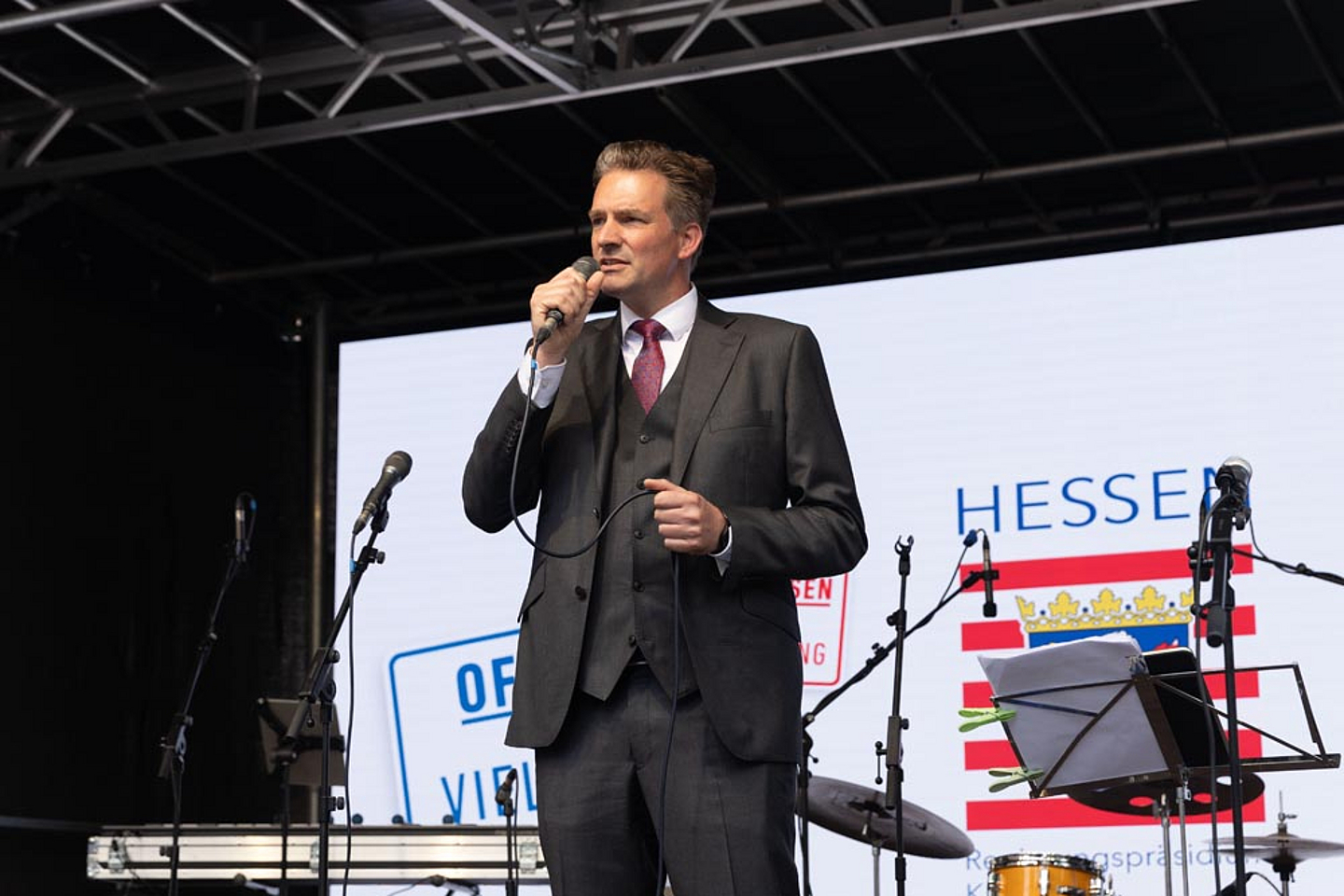Oberbürgermeister Dr. Sven Schoeller - Demokratiefest im Anschluss an das Gedenken in der Martinskirche