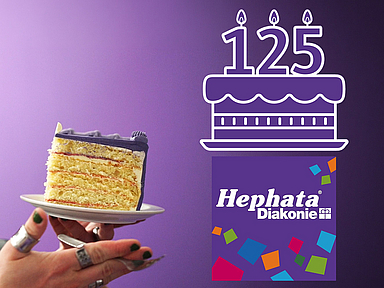 Gemeinsam etwas gebacken bekommen: Julien Koch gehört zu den 24 Menschen aus der Hephata Diakonie, die der Jubiläums-Kampagne ihr Gesicht geben. Die Motive, bei denen Geburtstagstorten eine Rolle spielen, werden am Ostersonntag feierlich enthüllt.