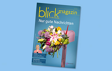 Titelseite blick in die kirche-Magazin April 2026