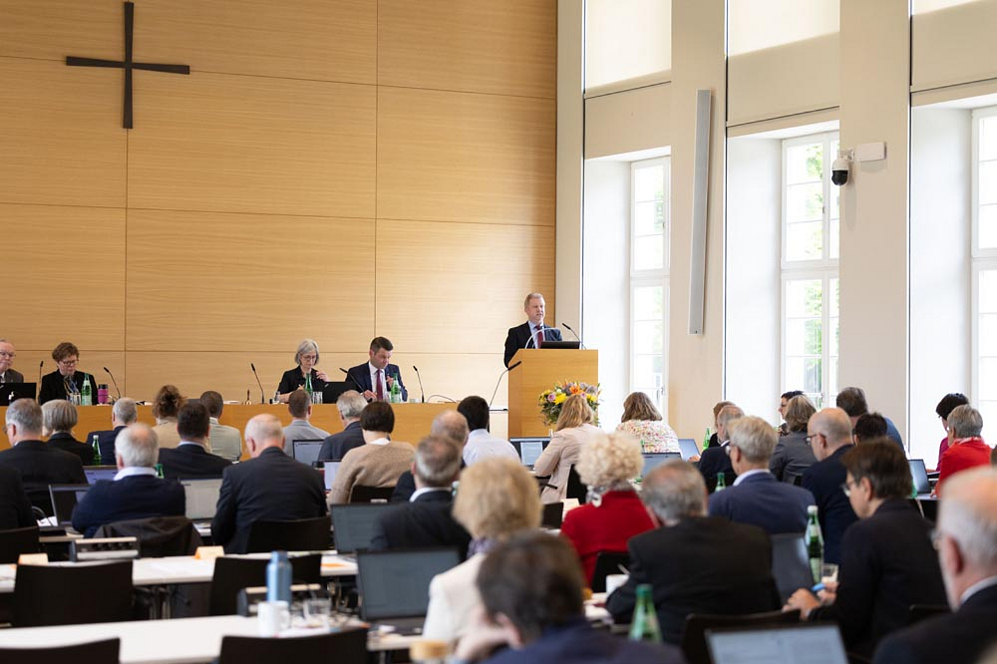Eröffnete die Synode: Präses Dr. Michael Schneider