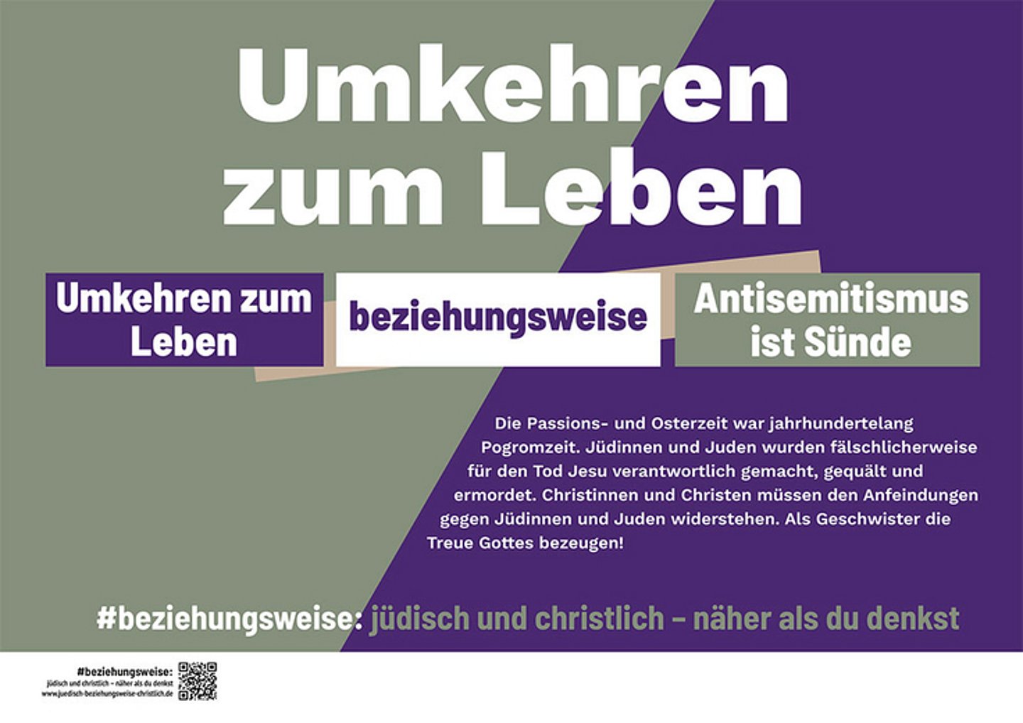 Umkehren zum Leben bzw. Antisemitismus ist Sünde