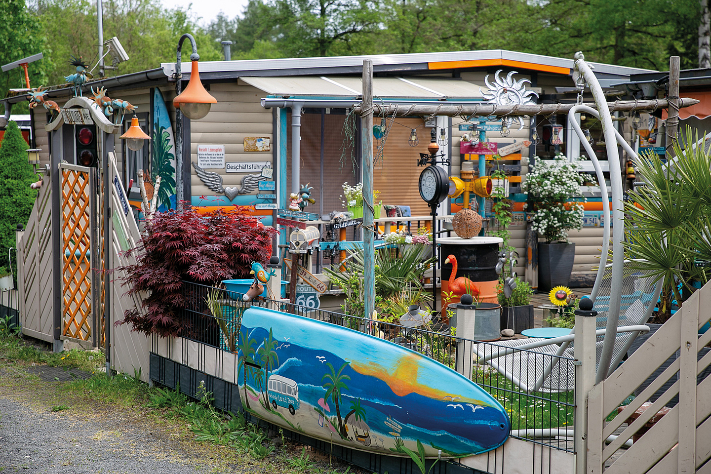 Parzelle auf dem Campingplatz Bärensee