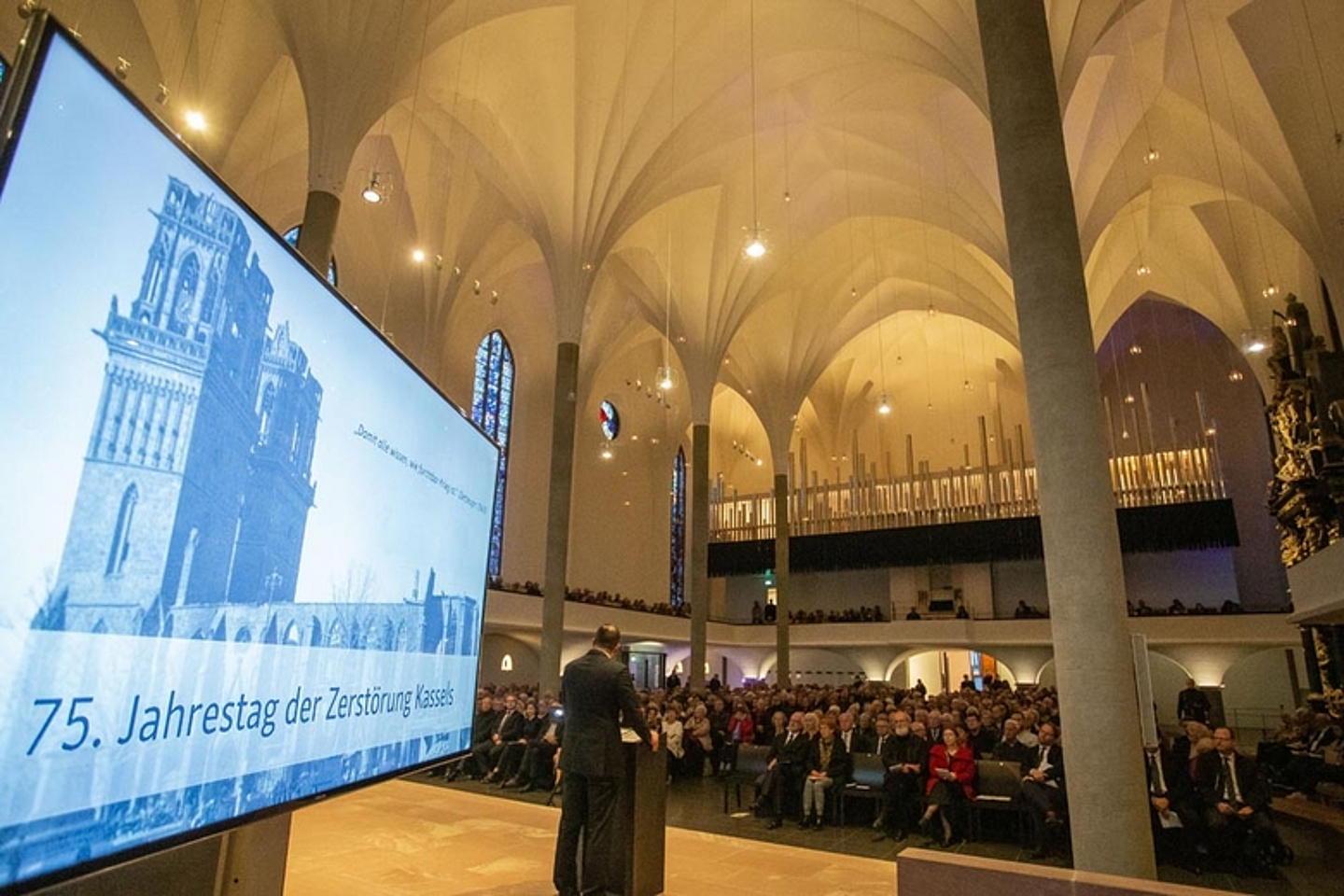 Gedenken 75 Jahre Bombadierung Kassels Martinskirche 2018