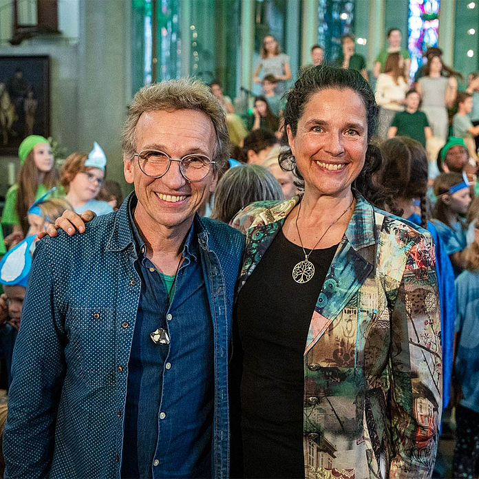 Erschufen das Stück «Die Schöpfung singt»: Peter Schindler (Musik) und Babette Dieterich (Text)
