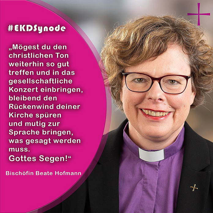Auch über die Sozialen Medien gratulierte Bischöfn Hofmann der neuen EKD-Ratsvorsitzenden Annette Kurschus zur Wahl. (Foto: medio.tv/Schauderna)