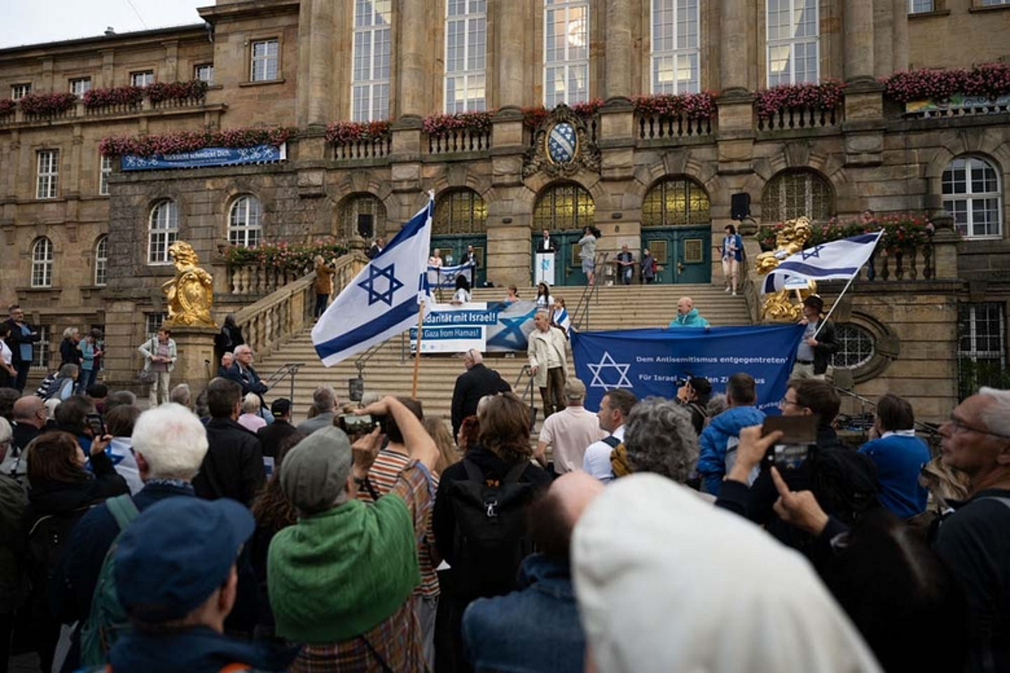 Kundgebung Solidarität mit Israel Rathaus Kassel 2023