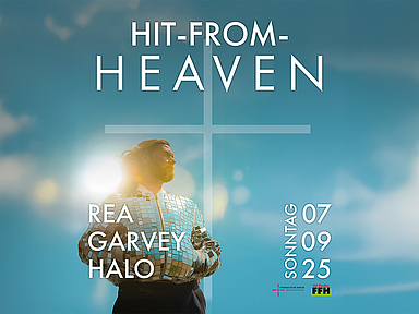 Das Plakatmotiv zum Hit from Heaven-Sonntag mit Rea Garveys «Halo»