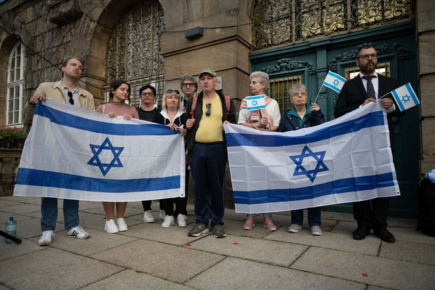 Kundgebung Solidarität mit Israel Rathaus Kassel 2023