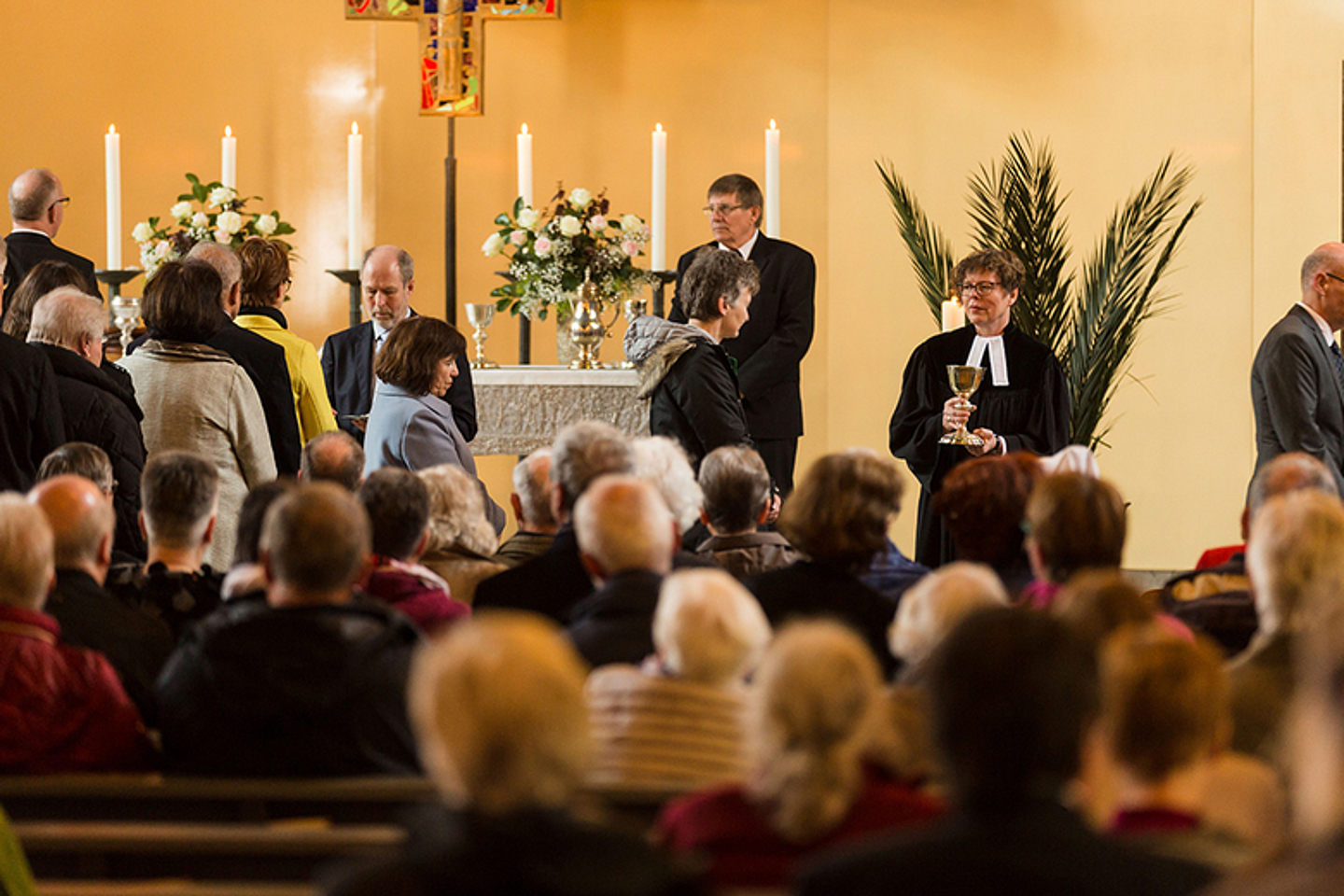 Vorstellungsgottesdienst mit Prof. Dr. Beate Hofmann, Kandidatin für das Bischofsamt in der EKKW, am 28.04.2019 in der Friedenskirche Kassel. (Foto: medio.tv/Socher)