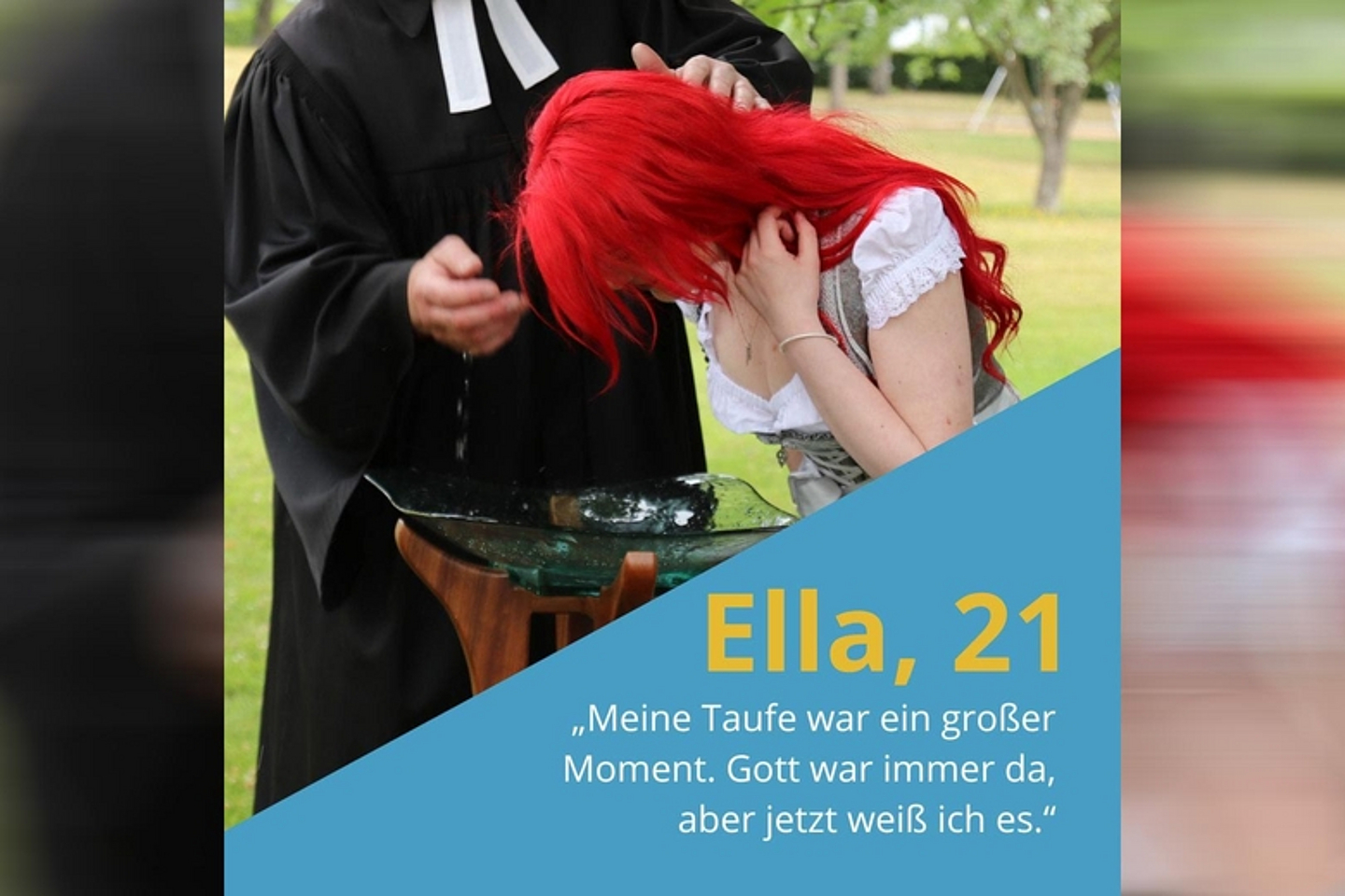 Statement eines Täuflings bei einem Tauffest im Sommer dieses Jahres. (Foto: OSTHESSEN NEWS/Christopher Göbel)