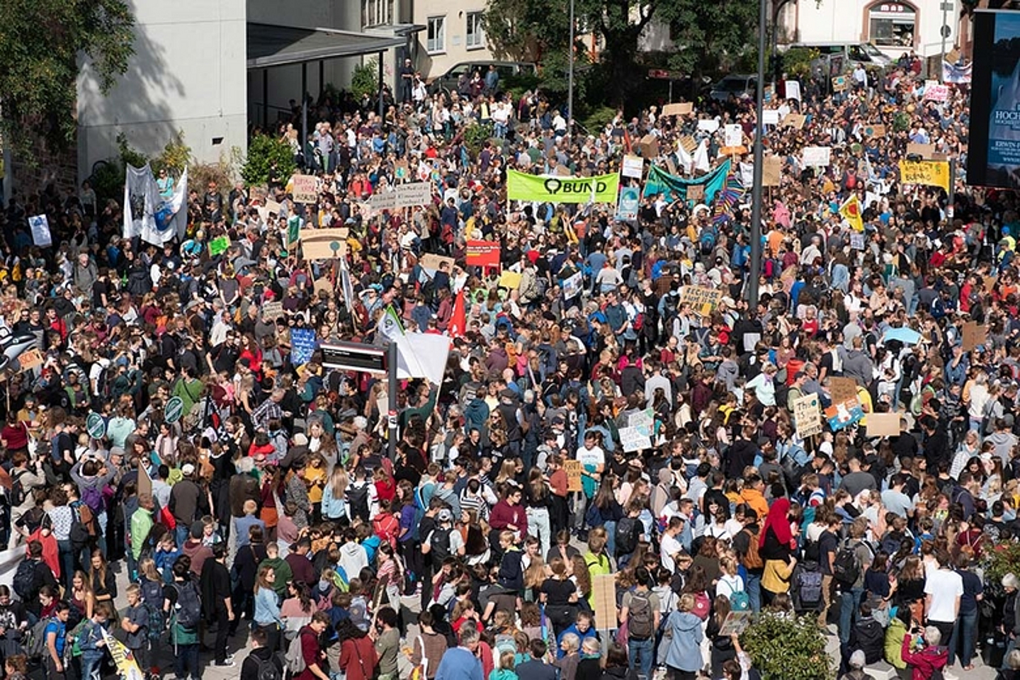 Klima-Demo am 20. September 2019 in Marburg mit rund 6.500 Teilnehmern. (Foto: medio.tv/Schauderna)