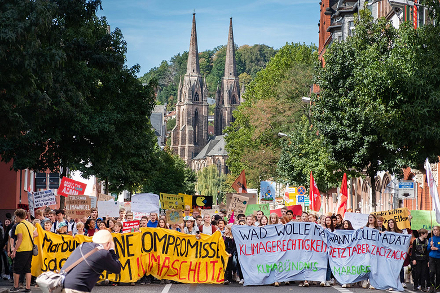 Klima-Demo am 20. September 2019 in Marburg mit rund 6.500 Teilnehmern. (Foto: medio.tv/Schauderna)