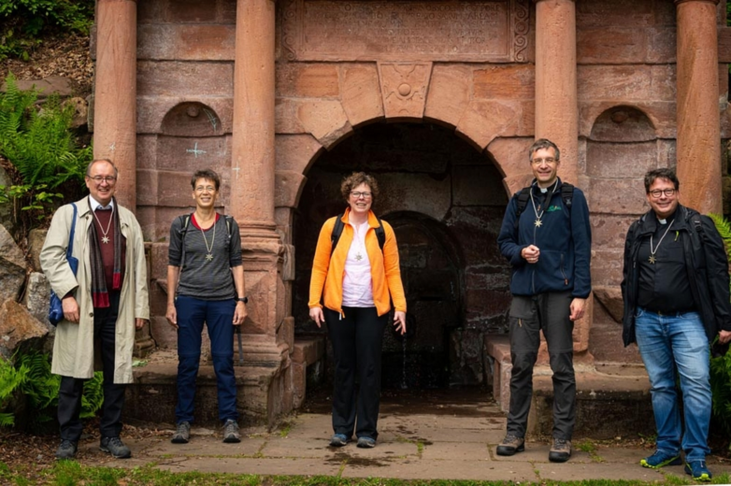 Impressionen vom Pilgerweg von Bischöfin Dr. Hofmann und Bischof Dr. Gerber am Pfingstmontag 2021 von Marburg nach Amöneburg. (Foto: medio.tv/Balzer) 