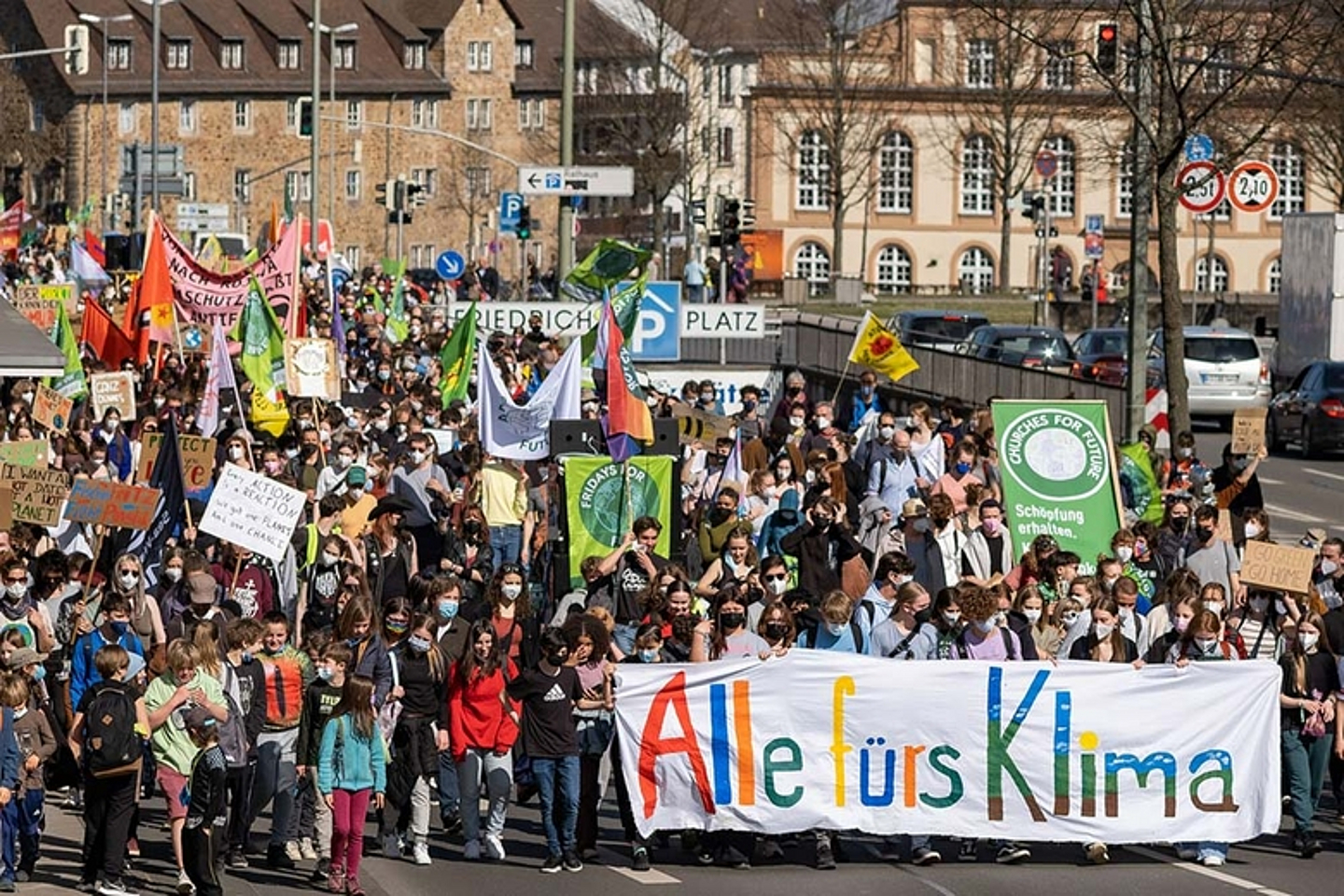 Eindrücke vom Klima-Aktionstag am 25.3.2022 in Kassel. (Foto: medio.tv/Schauderna) 