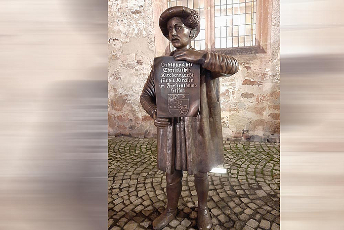 Demnächst auf dem Paradeplatz in Ziegenhain in Gesellschaft mit einer Pfarrerin: Die Skulptur von Landgraf Philipp des Großmütigen. (Foto: Verein zur Förderung der Konfirmationsstadt)