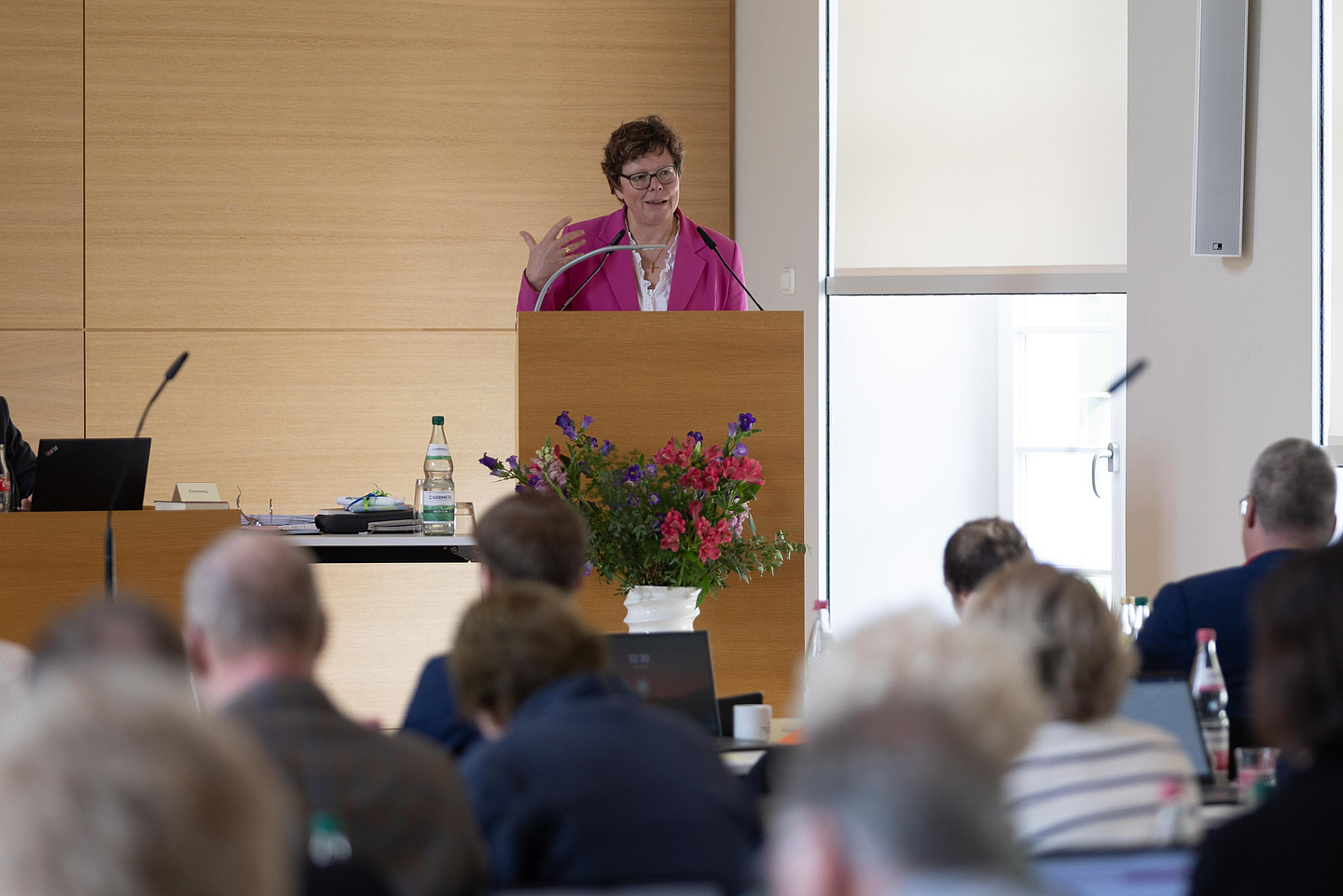 Berichtete aus dem Rat der Landeskirche: Bischöfin Dr. Beate Hofmann