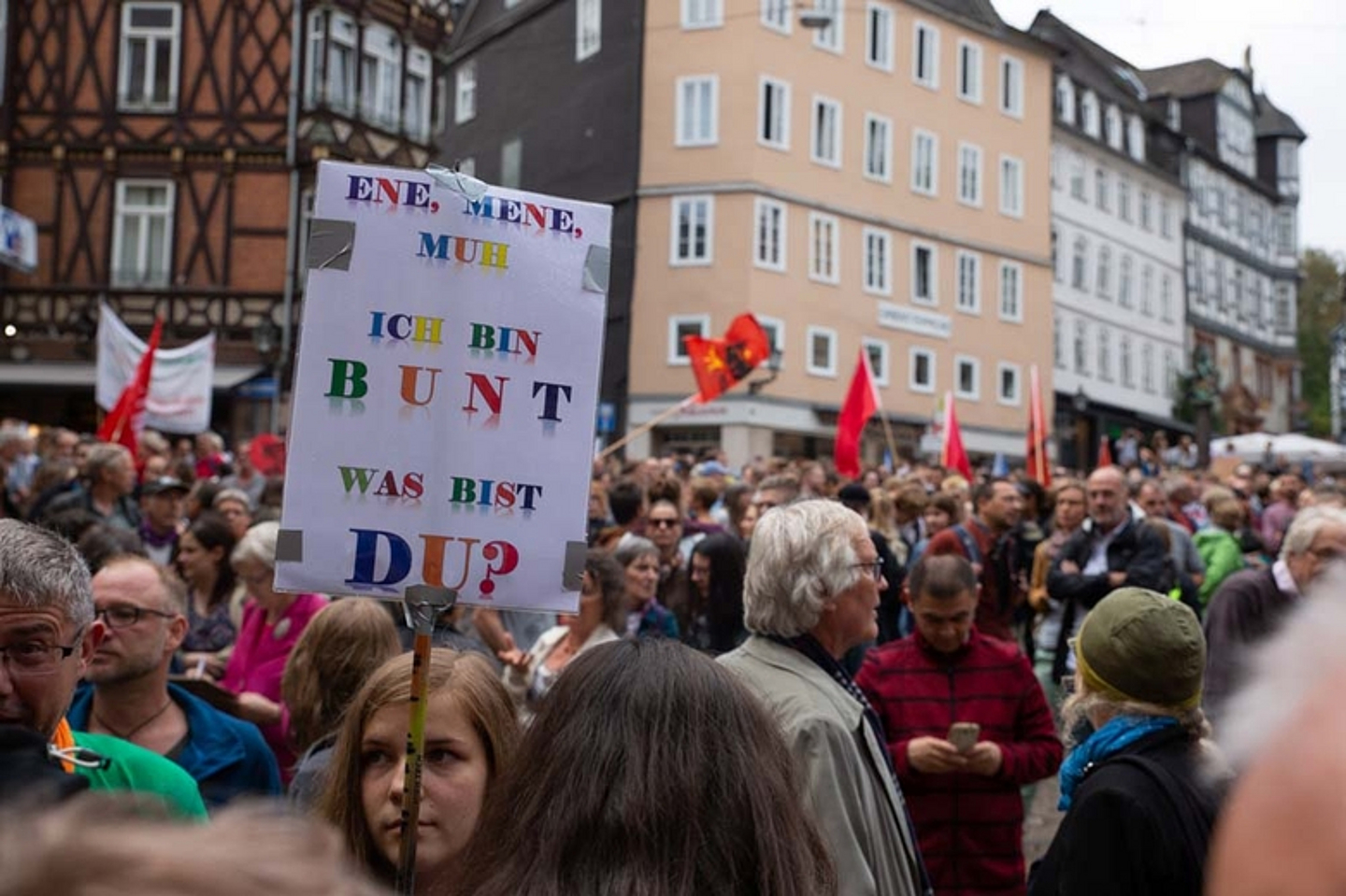 7.500 Menschen demonstrieren in Marburg gegen Rechts (Foto: Stadt Marburg/Patricia Grähling)