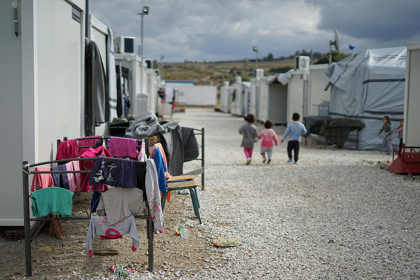 Unser Foto zeigt ein Flüchtlingscamp in Griechenland Unser Foto zeigt ein Flüchtlingscamp in Griechenland