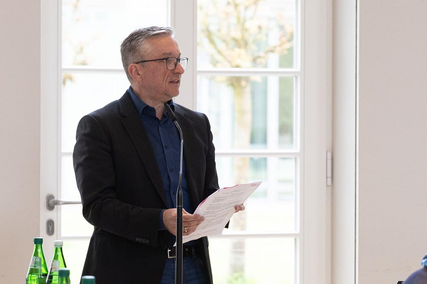 Ergebnispräsentation aus den Arbeitsgruppen im Plenum: Bernd Bark, Leiter der Stabsstelle Kommunikation
