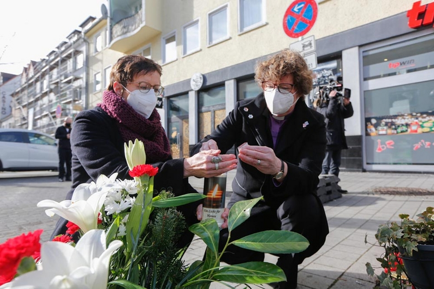 Gedenken an die rassistischen Anschläge in Hanau