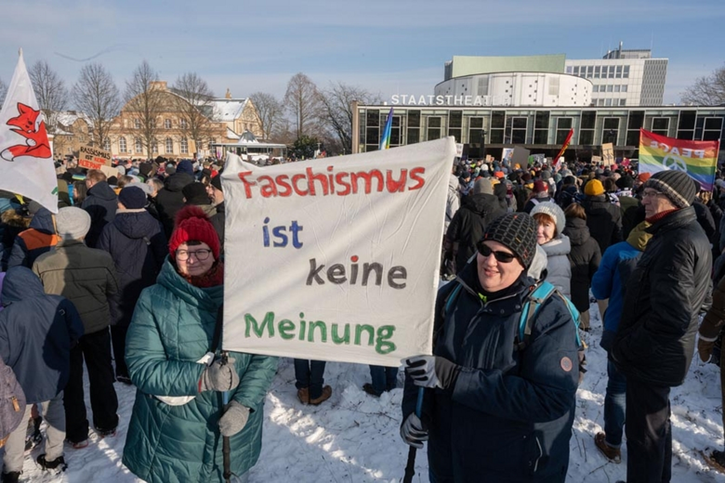 Protest gegen Rechts in Kassel 2024