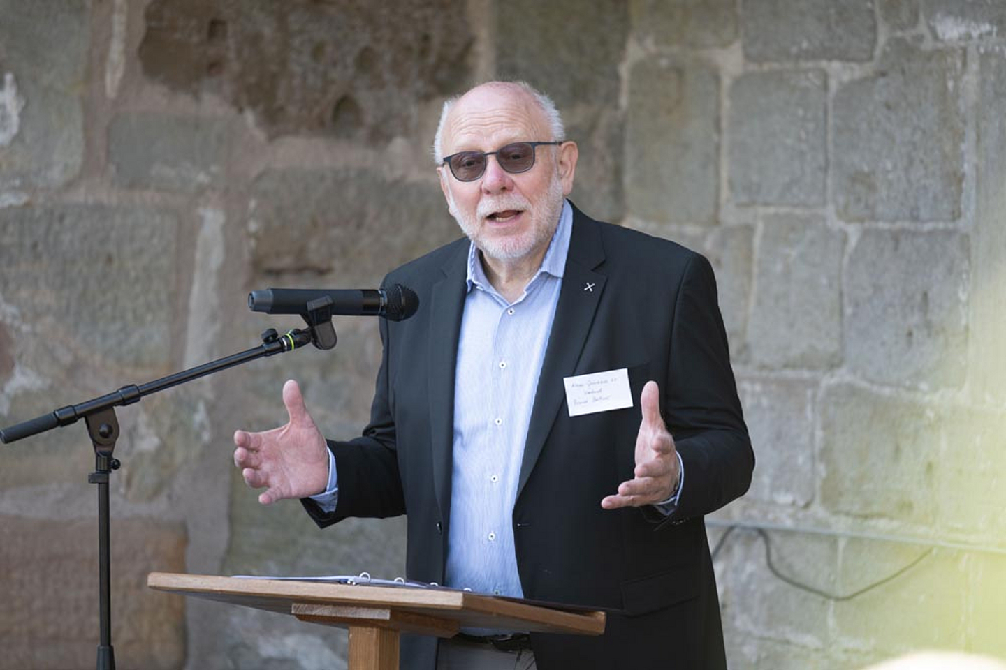 Prälat i.R. Bernd Böttner bei seiner Ansprache als Vorsitzender des Klostervereins