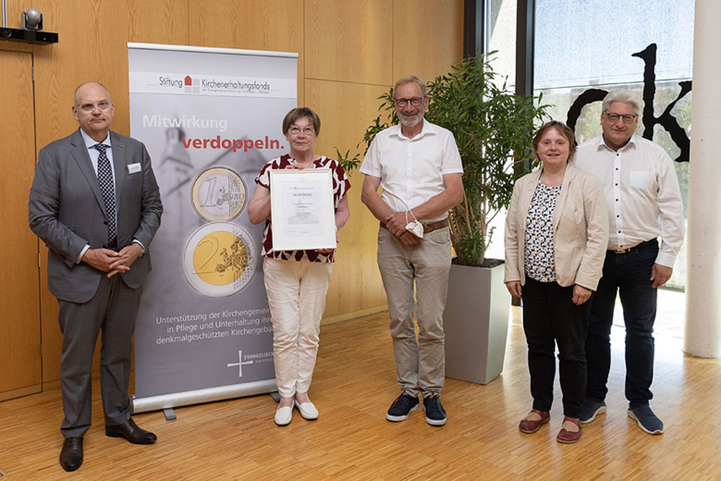 Ev. Kirchengemeinde Gilserberg - Stiftung Kirchenerhaltungsfonds belohnt Einsatz für Kirchengebäude - Feierstunde am 28.6.22 in Kassel. (Foto: medio.tv/Schauderna)