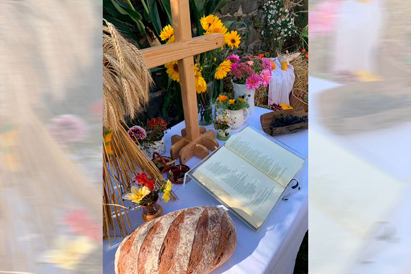 Erntedank in der Evangelischen Kirchengemeinde Elgershausen (Foto: Facebook/Sabine Schlitt)