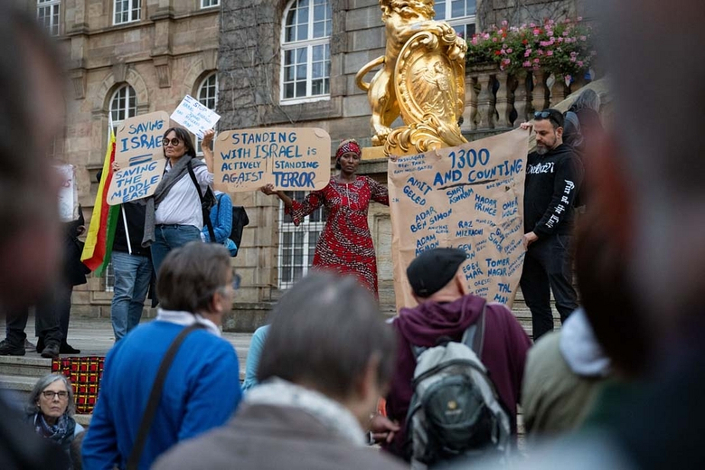 Kundgebung Solidarität mit Israel Rathaus Kassel 2023
